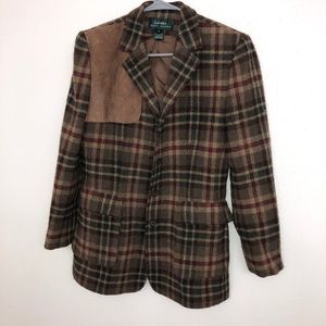 Vintage Lauren Ralph Lauren plaid blazer jacket 10